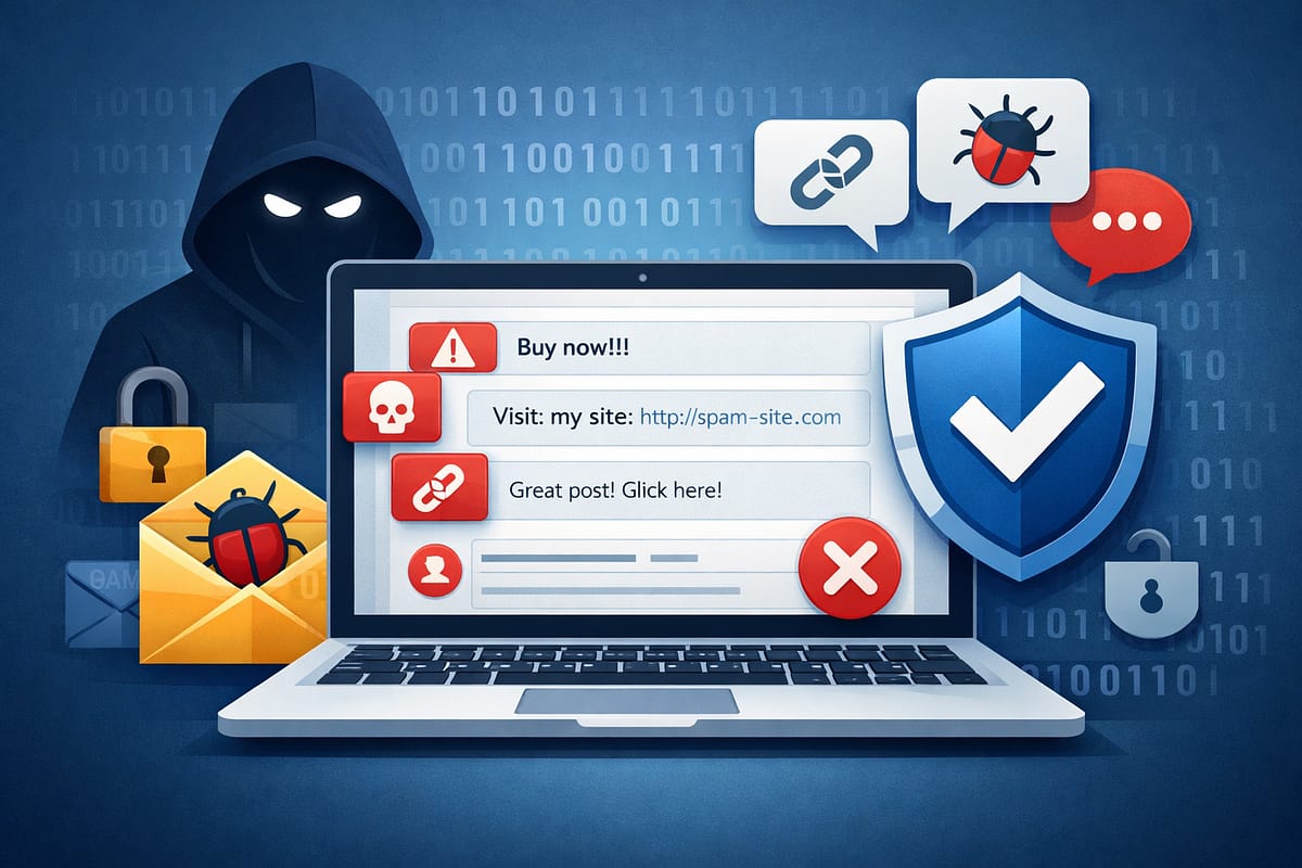 Commenti spam WordPress da bloccare con impostazioni antispam e moderazione
