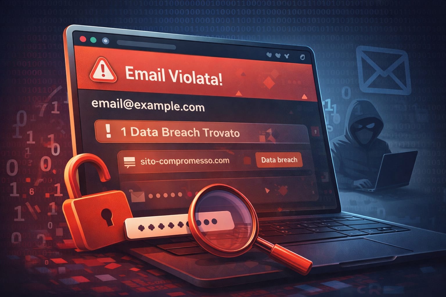 Controllo email violata per verificare se un indirizzo email è stato compromesso